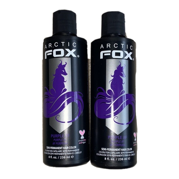 Arctic Fox Hair Dye Purple AF 2 Bottles Unused Unopened - Picture 1 of 4